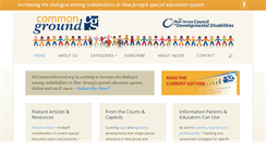 Desktop Screenshot of njcommonground.org