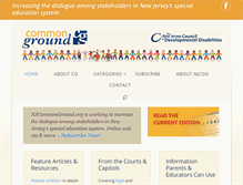 Tablet Screenshot of njcommonground.org